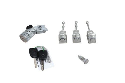 Serrure de Porte + Contacteur d'Allumage 4162LF Citroen / Peugeot Berlingo 2008>, Partner 2008 Kit