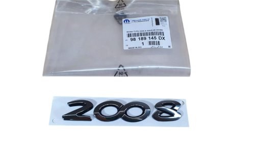 Emblème 98189145DX Peugeot 2008 2016> Arrière Neuf Origine