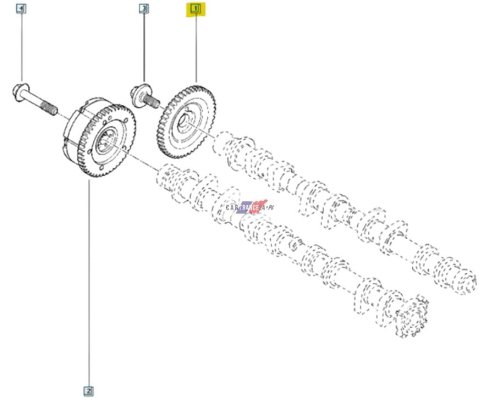 Poulie D'arbre A Came 130243613R Clio 3 Laguna 3 2.0 16V Nouvelle Original