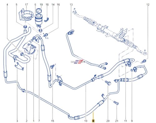 Durite de Direction Assistée 8200401487 Renault, Opel, Nissan Trafic 2 Neuf Origine