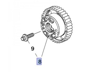 Pignon de Distribution 1608372080 Citroen Peugeot C3 2, C4 Cactus, Ds3 Neuf Origine