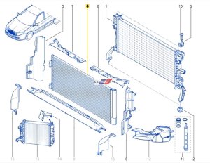 Condenseur de climatisation NRF 921100002R Laguna 3