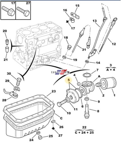 Refroidisseur D`Huile 98480768 Original Citroen Peugeot Fiat