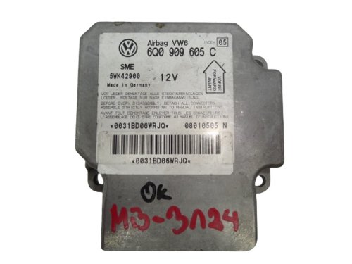 Module Capteur d'Airbag 6Q0909605C Volkswagen Neuf Origine