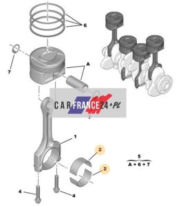 Roulement de Vilebrequin Peugeot Citroën 1.6 0606AF
