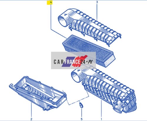 Filtre à Air 7700261097 Renault Safrane Neuf Origine