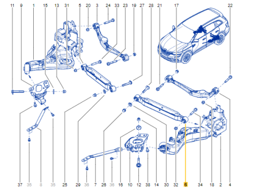 Bras de Suspension, Biellette 551115HA0B Renault Koleos II Lift 4x4 Neuf Origine