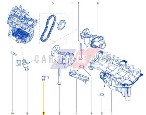 Gicleur De Refroidissement De Piston 1212100QAB Renault Różne modele Neuf Origine