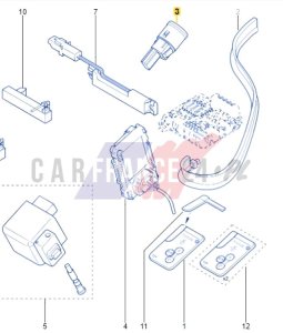Interrupteur Start/Stop 2515000QAD Renault Laguna 3, Megane 2 Neuf Origine