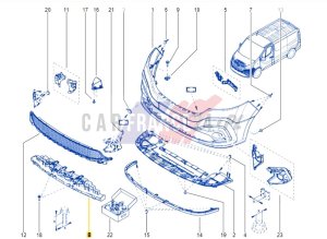Renforcement  6209000Q0A Original Nissan Renault