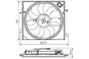 Motoventilateur De Moteur 698582 Renault 
