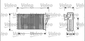 Radiateur de Chauffage 812221 Citroen, Peugeot 206, Xsara Picasso Neuf Origine