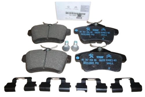 Plaquettes De Frein Arrière 1608681680 Nouvelle Original Citroen Peugeot C4 II
