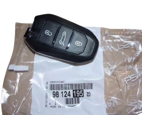 Clé 98124195ZD Citroen, Peugeot 308, 508 Neuf Origine