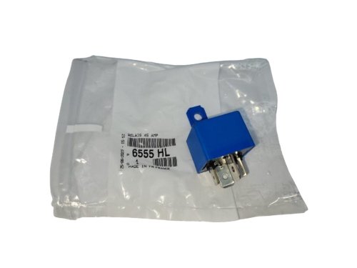 Relais Électrique PSA Original 6555HL 4 Broches 45a Bleu