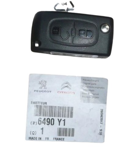 Clé 6490Y1 6490.Y1 Peugeot 207,307,308,3008,5008,Boxer III Original 