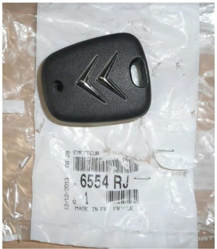 Clé 6554RJ 6554.RJ Citroen C1, C2 C3,C3 II,III Original 