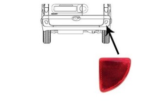 Réflecteur Arrière Droit 2655400QAD Neuf OE Renault Kangoo