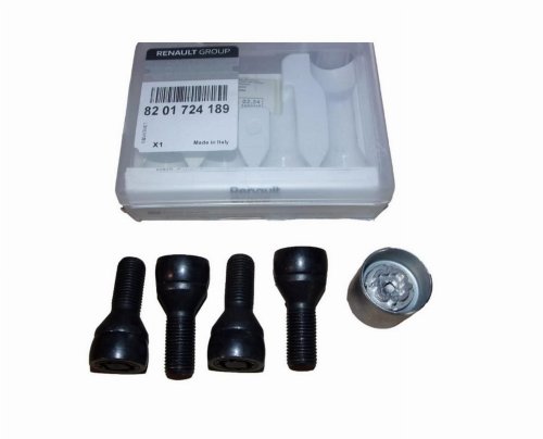Boulons De Roue 8201724189 Kit Antivol Renault Original Nouveau