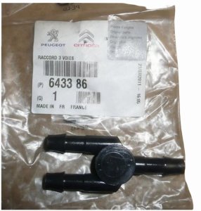 Tuyau de Lave-Glace En T 643386 6433.86 Citroën C2 C3 Original Neuf