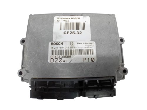 Calculateur ECU 0281010346  9648312780  Jumper Boxer Ducato