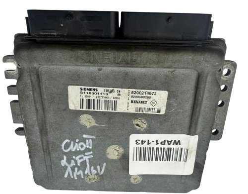 Calculateur  ECU 8200214973 S118301113 Renault Siemens