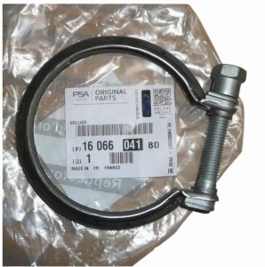 Collier de serrage pour pot catalytique 1606604180 Citroën Jumper III Original Neuf 