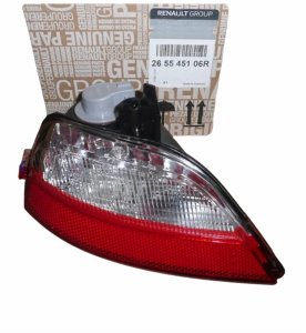 Feu De Recul Droit 265545106R Dacia Duster 17 - Original Neuf