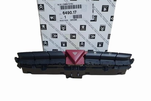 Interrupteur de Feux de Détresse 649017 6490.17 Peugeot 308 Original Neuf