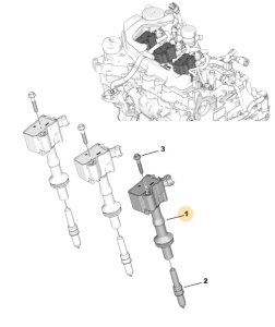 Bobine D`Allumage 9808653680 Citroen Peugeot Original 