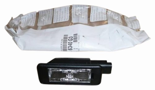 Éclairage de plaque d'immatriculation 6340G3 6340.G3 Citroën C4/C5 III Peugeot 308/508 Original Neuf