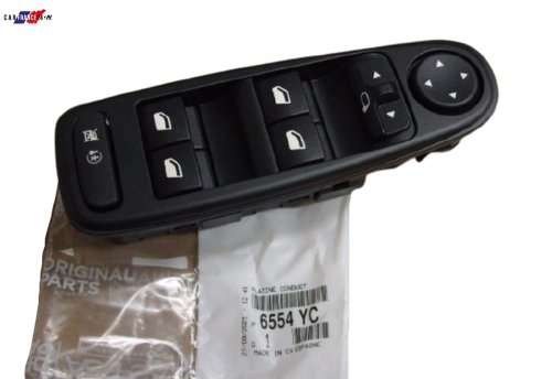 Commutateur D’ouverture De Fenêtre Gauche  6554YC Citroen C4 Picasso Original 