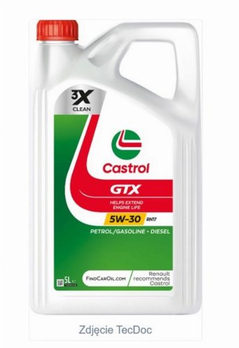 Huile Castrol 5W30 GTX RN17 5L CAS 5W30 GTX RN17 5L Originale