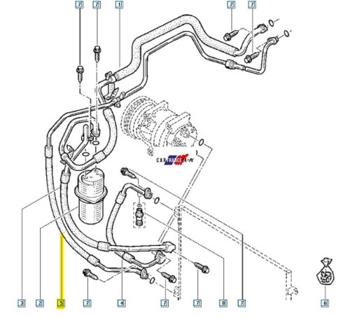 Tuyau De Climatisation 8200497083 Renault Opel Nissan Original 