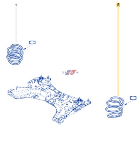 Ressort À Suspension 540103930R Renault  Clio 4 0.9/1.2 Original 
