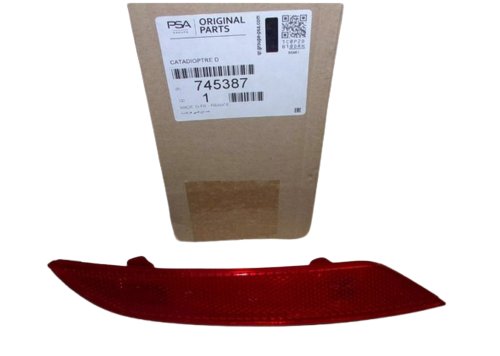 Réflecteur De Pare-Chocs Arrière Droit 7453.87 / 745387 Peugeot 508 Original Neuf