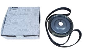 Poulie de vilebrequin + kit courroie 123037092R Dacia Duster II 1.5DCI Original Neuf