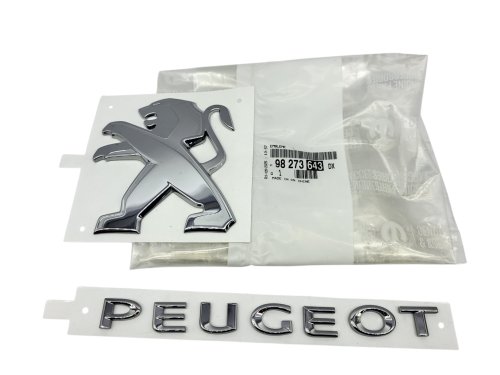 Emblème arrière 98273643DX Peugeot Partner III/Rifter Original Neuf