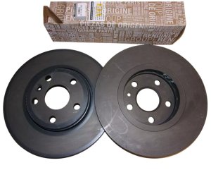 Kit de Disques de Frein Avant Ventilés 402064230R Renault Kangoo II Original Neuf