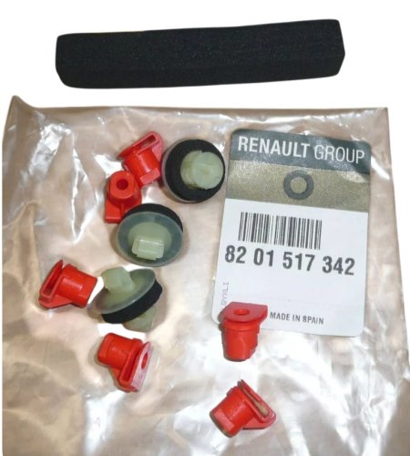 Kit d'Agrafes de Becquet Arrière 8201517342 Renault Megane II Break Original Neuf