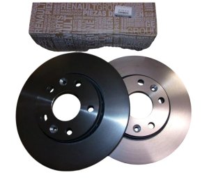 Kit de Disques de Frein Avant 402067816R Renault Express 280x24 Ventilés Originaux Neufs