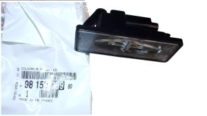 Éclairage de Plaque d'Immatriculation 9815225980 Citroen Peugeot Neuf d'Origine