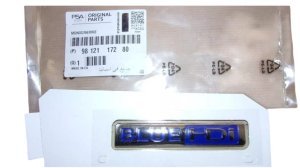 Monogramme BlueHDi 9812117280 Peugeot 2008 Neuf d'Origine